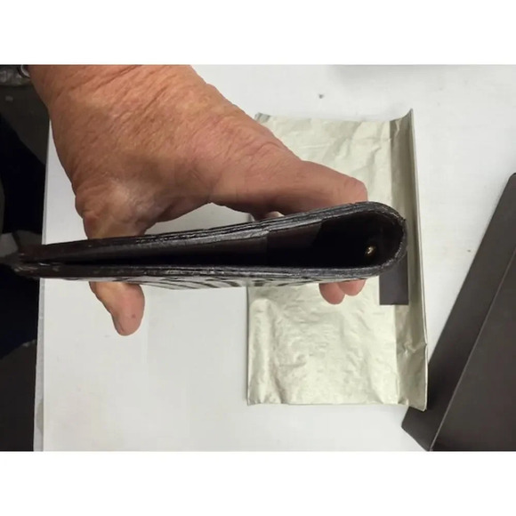 Bottega Veneta Intrecciato Bifold Long Wallet Leather Dark Brown with Box - Picture 9 of 10